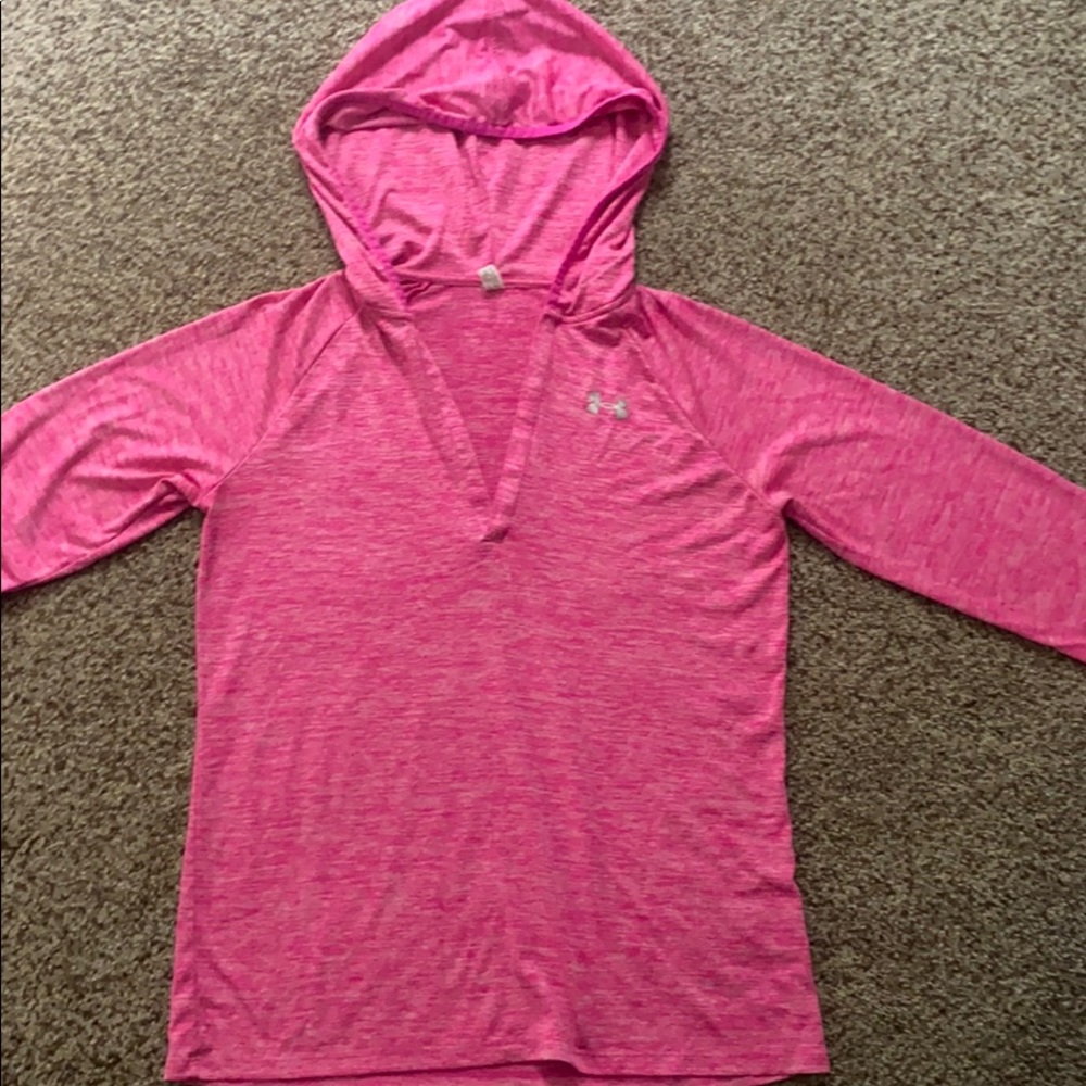 pink long sleeve workout shirt
